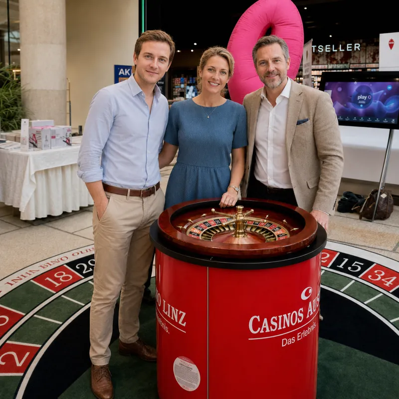 Casino-Experten am Roulette-Tisch im Casino Linz
